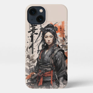 Samurai Japanerin Chinesische Kriegerin iPhone 13 Hülle