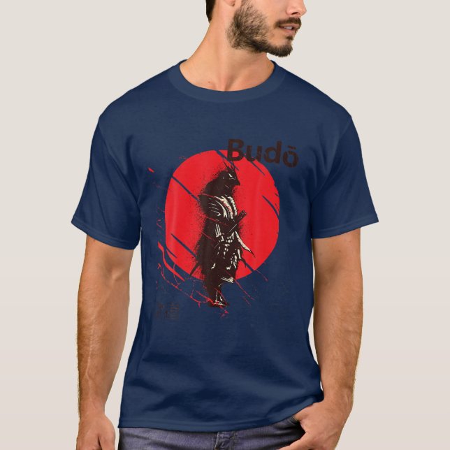 Samurai Japanisch Art Print Bushido Code Way of th T-Shirt (Vorderseite)