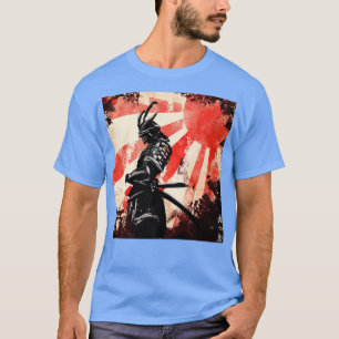 Samurai Japanisch Retro Art Bushido Warrior T-Shirt