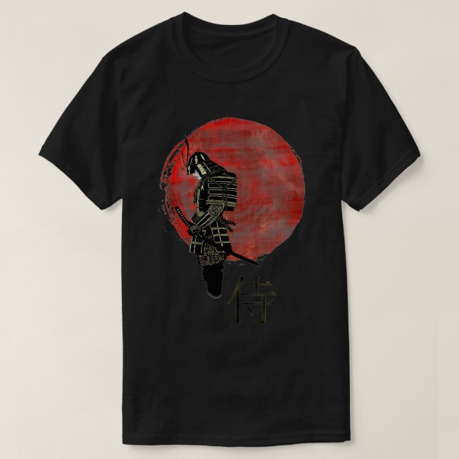 Samurai Japanisch Retro Art Print Bushido (1) T-Shirt (Design vorne)
