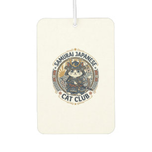 Samurai Japanische Katze POD Vektorkunst - Samurai Autolufterfrischer