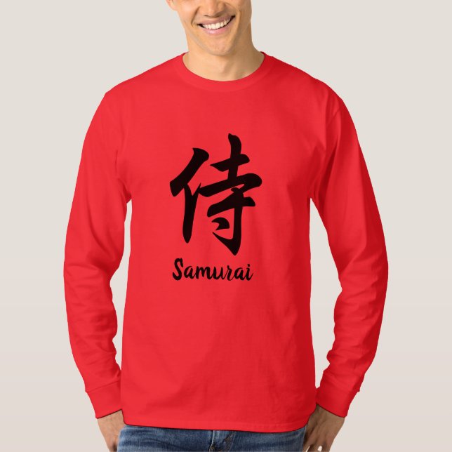 Samurai Japanischer Kanji T - Shirt (Vorderseite)