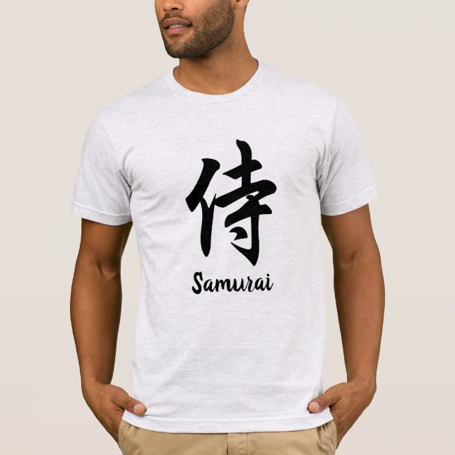 Samurai Japanischer Kanji T - Shirt (Vorderseite)