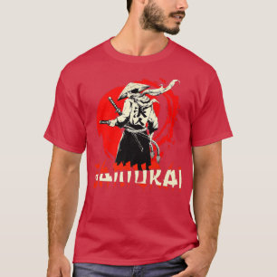 Samurai Japanischer Krieger bushido Schwertjäger P T-Shirt