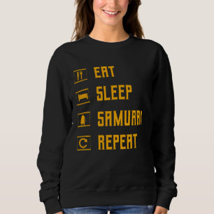 Samurai Japanischer Krieger Vintag Sweatshirt