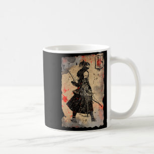 Samurai Japanischer Retro-Kunst-Druck Bushido Prem Kaffeetasse