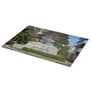 Samurai Kamakura Gongoro Kagemasa Kabuki Statue Schneidebrett