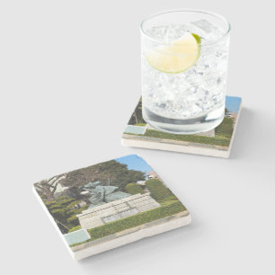 Samurai Kamakura Gongoro Kagemasa Kabuki Statue Steinuntersetzer