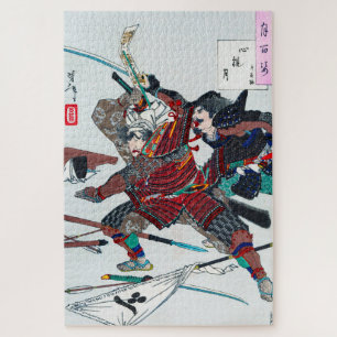 Samurai-Kampf in Armor, Tsukioka Yoshitoshi Puzzle
