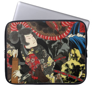 SAMURAI KÄMPFT GEGEN RIESEN-SCHLANGEN-KRÖTE LAPTOPSCHUTZHÜLLE