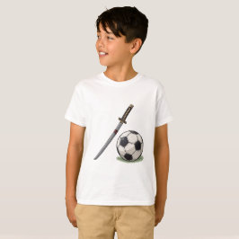 Samurai Katana and Soccer Ball - Japan T-Shirt