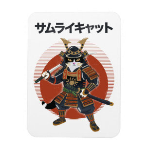 Samurai-Katze Magnet