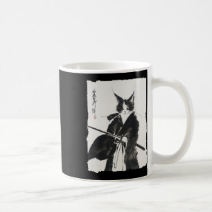 Samurai-Katze-Tee Vintage Ukiyo-e Krieger Kunst Gr Kaffeetasse