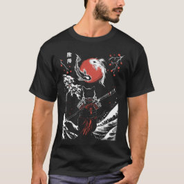 Samurai-Katze und Koi-Karpfen T-Shirt