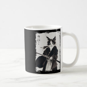 Samurai-Katze Vintage Ukiyo E Cool Warrior Katze J Kaffeetasse