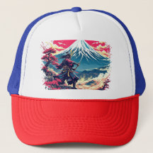 Samurai-Krieger am Berg Fuji Japanische Kunst 