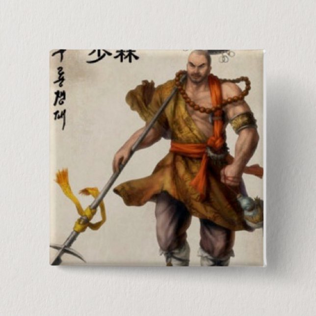 Samurai-Krieger Button (Vorderseite)