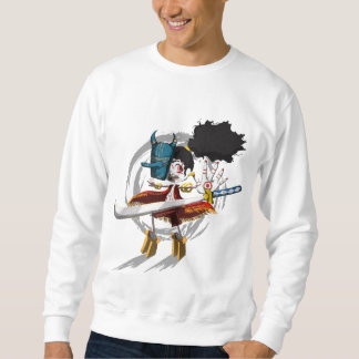 Samurai-Krieger Chibi-Dämonenmaske Sweatshirt