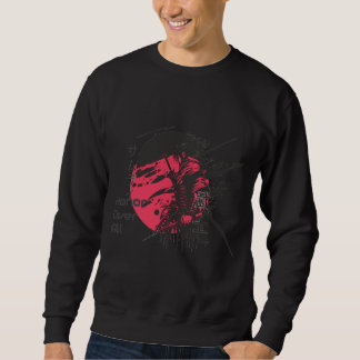 Samurai-Krieger-Ehre-Über-Alles-Japanische-Kunst-S Sweatshirt