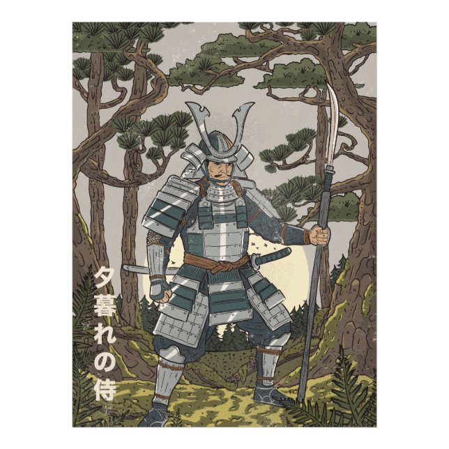 Samurai-Krieger  Fotodruck (Vorne)