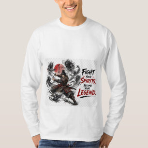 Samurai Krieger Geist Motivationsgrafik Männer T-Shirt