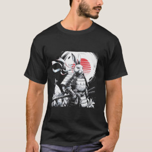 Samurai-Krieger-Hase Aufgehende Sonne Japan Ostern T-Shirt