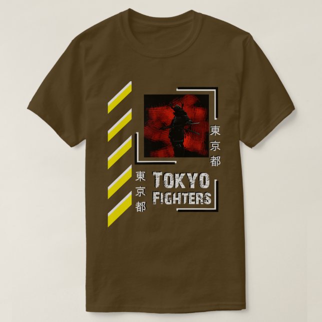Samurai-Krieger Japan Kleidung im Tokyo-Stil (2) T-Shirt (Design vorne)