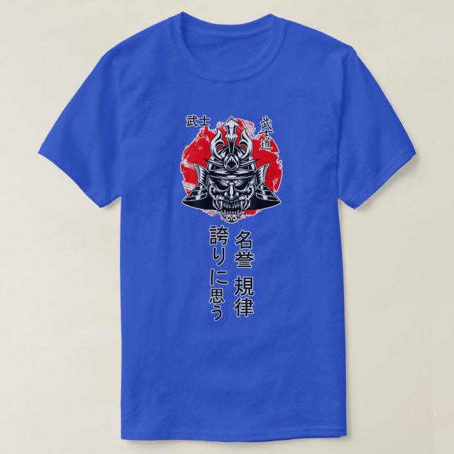 Samurai Krieger Japan Tokio Stil Kleidung Cool Gi T-Shirt (Design vorne)