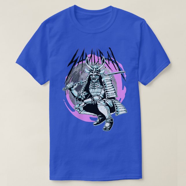Samurai Krieger Japan Tokyo Stil Kleidung Geschenk T-Shirt (Design vorne)