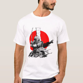 Samurai-Krieger mit Schwert T-Shirt