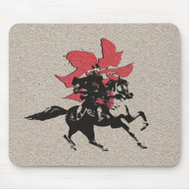 Samurai-Krieger Mousepad (Vorne)