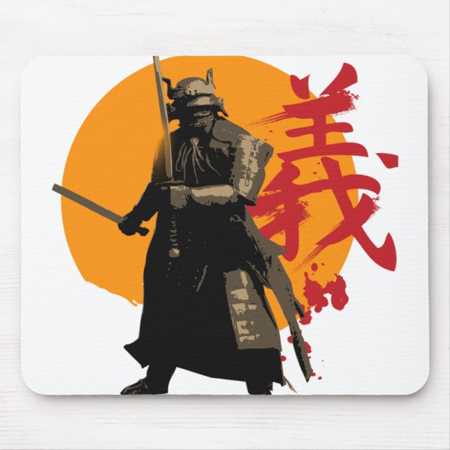 Samurai-Krieger Mousepad (Vorne)