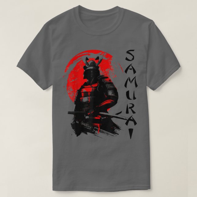 Samurai-Krieger , Samurai-Kämpfer T  T-Shirt (Design vorne)