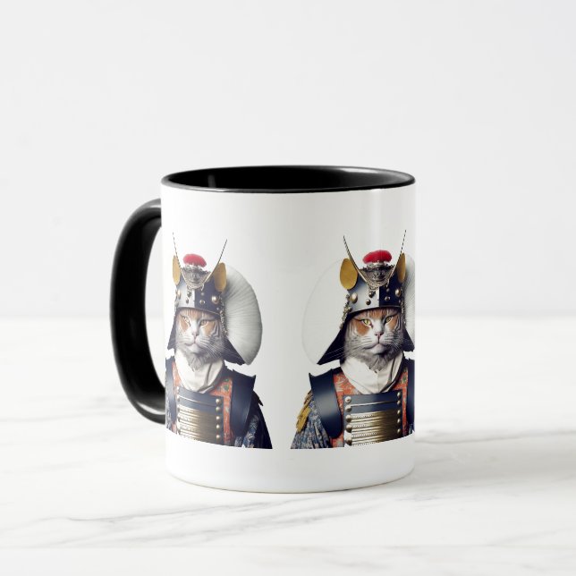 Samurai-Krieger Tasse (Vorderseite Links)