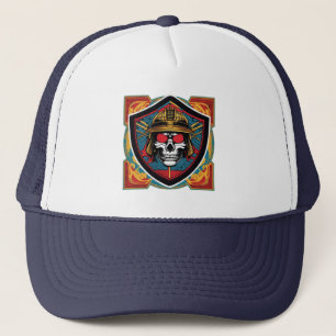 Samurai-Krieger-Trucker-Mütze Truckerkappe