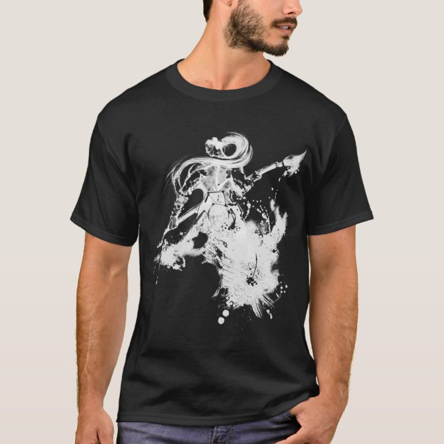 Samurai-Künstler - dunkler T - Shirt (Vorderseite)