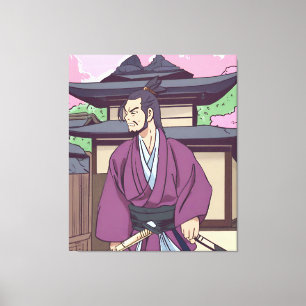Samurai Leinwanddruck