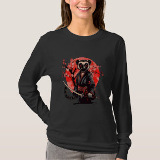 Samurai Lemur Kawaii Japanese Ninja Lemur Sakura T T-Shirt