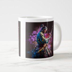 Samurai-Malerei Jumbo-Tasse 