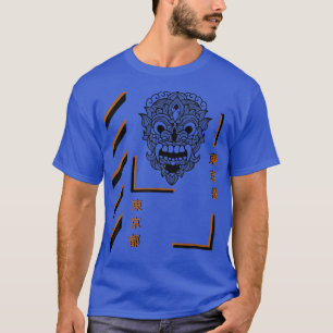 Samurai-Mandala-Sommer-Stil-Spaßbekleidung T-Shirt