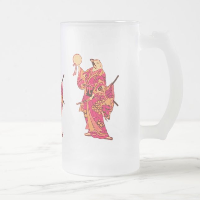 Samurai Mattglas Bierglas (Rechts)