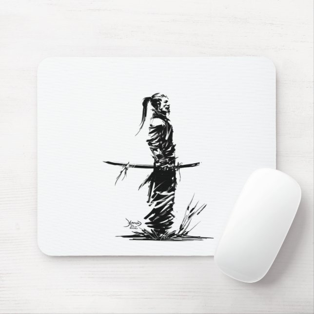 Samurai-Mausunterlage Mousepad (Mit Mouse)