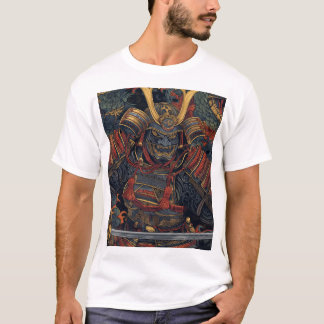 Samurai Minimalistisch Art Style T - Shirt Inspiri