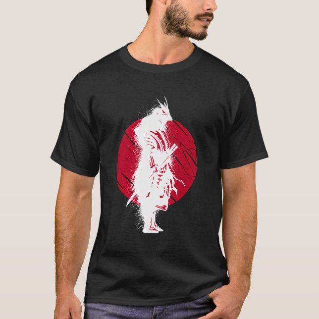 Samurai mit den Japanern Samurai und Samurai Bushi T-Shirt (Vorderseite)