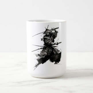 Samurai mit Schwert Kaffeetasse