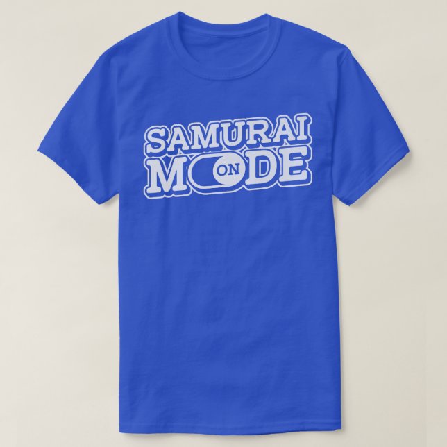 Samurai Mode on Sword Art Japanischer Kampfkrieg T-Shirt (Design vorne)