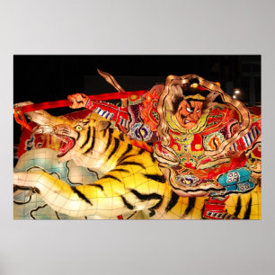 Samurai Nebuta Float Print Poster