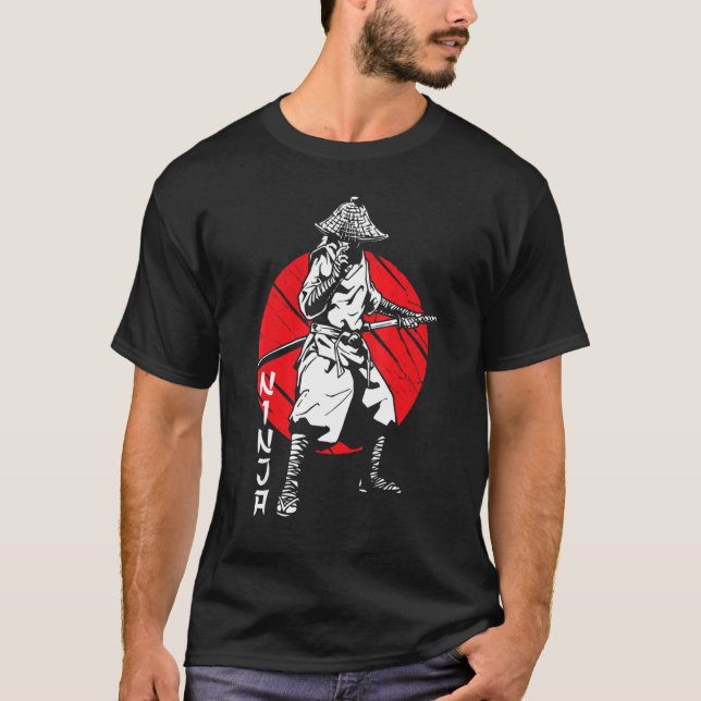 Samurai Ninja Warrior Japanese Bloodstain Katana S T-Shirt (Vorderseite)
