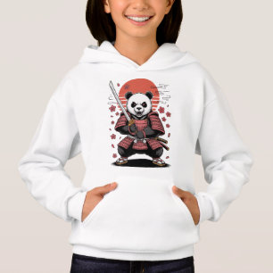 Samurai-Panda-Bär-Mädchen-Pullover-Hoodie Hoodie