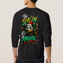 Samurai Panda Christmas Magic Men's Edgy Winter